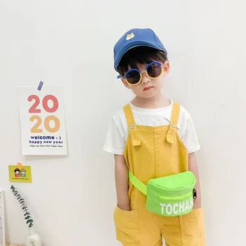 2020 Nové Deti kórejský Ramenný Fanny Pack Listov Tlač Detí Hrudníka Taška All-zápas Módne Messenger Taška na Pás, Tašky