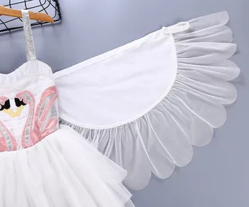 2020 NOVÉ dieťa Dievčatá flamingo Šaty s pohyblivé Krídla a Detí, Narodeniny Dance Princezná Strany Tutu Šaty Halloween Kostýmy