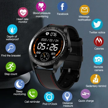 2020 NOVÉ F13 Full Screen Dotknite sa položky Mužov Ocele Smart Hodinky Športové Srdcovej frekvencie Krokomer Fitness Tracker Vodotesný ip68 Smartwatch