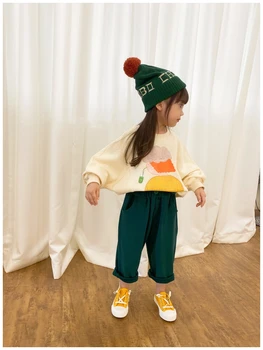 2020 Nové Jesenné Zimné M&F Značky Deti Svetre pre Chlapcov, Dievčatá Roztomilý Módne Tlače, Mikiny Dieťa Dieťa Bavlnené Oblečenie Oblečenie