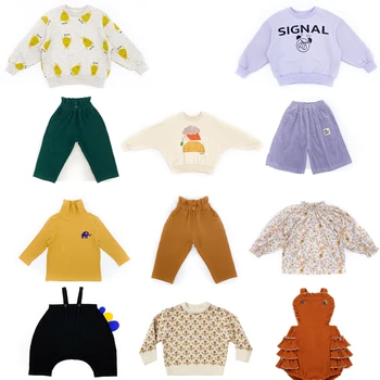 2020 Nové Jesenné Zimné M&F Značky Deti Svetre pre Chlapcov, Dievčatá Roztomilý Módne Tlače, Mikiny Dieťa Dieťa Bavlnené Oblečenie Oblečenie
