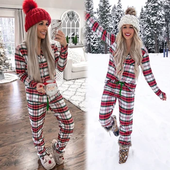 2020 Nové Jeseň Zima 2 ks Pyžamo Set Ženy, Dievčatá Bavlna V Krku Pyžamo Sady Koberčeky Sleepwear Oblečenie Top+Nohavice Oblečenie
