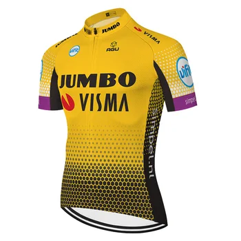 2020 nové JUMBO VISMA šampión Cyklistika Dres Lete Horských Bicyklov maglia ciclismo uomo Športové tričko