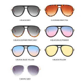 2020 Nové klasické retro slnečné okuliare pilot ženskej módy letectva nadrozmerné gradient pánskej jazdy okuliare oculos de sol UV