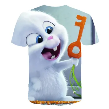 2020 Nové Kreslené Chlapci T Shirt Deti Zvierat Tričko Krásny Vták T-Shirts pre Dievčatá Dieťa T-Shirts Deti Oblečenie Bežné Tee Topy