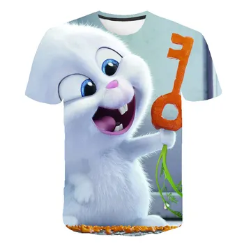 2020 Nové Kreslené Chlapci T Shirt Deti Zvierat Tričko Krásny Vták T-Shirts pre Dievčatá Dieťa T-Shirts Deti Oblečenie Bežné Tee Topy