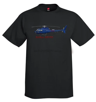 2020 Nové Letné Mužov Hot Predaj Módnych Airbus AS350 Vrtuľník T-Shirt - Personalizované s N# T Tričko