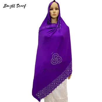 2020 Nové Moslimská šatka-štýl turban, Africkej ženy zabalené šatku, 215 * 115 cm bavlna módne šatku，BF-016