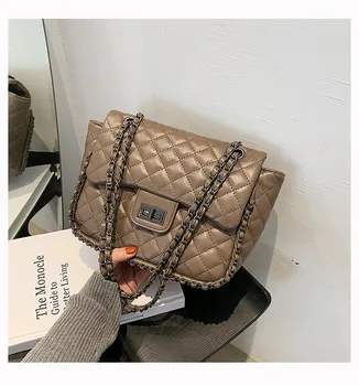 2020 nové módne dámy veľká kapacita vrecka vyšívacie nite taška cez rameno wild kórejská verzia jednoduché reťazca taška messenger taška