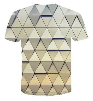 2020 nové módne farby, geometrické 3D tlač pánske T-Shirt Funny T-shirt univerzálny vzor kolo krku Pulóver T-shirt s-6xl