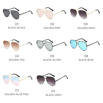 2020 Nové Módne Značky Dizajnér Dámy Pilot, slnečné Okuliare Ženy Muži Okuliarov Gradient Slnečné Okuliare Pre Ženy Zrkadlo Odtiene UV400