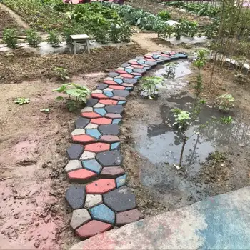 2020 Nové Podlahy Cesta Maker Plesne Konkrétne Formy Opakovane DIY Dlažby Odolné Pre Záhradné Kosačky Nové