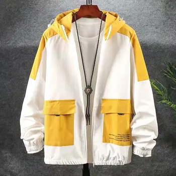 2020 Nové pánske Kabáty Streetwear Módy Hip Hop s Kapucňou dlhý rukáv Mužov bundy Bežné Japonskom Štýle, Jarné a Jesenné bundy Mužov