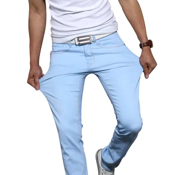 2020 Nové pánske Slim Strečové Džínsy Módne Farbou Klasický Štýl Džínsové Nohavice Mužské Nohavice Značky