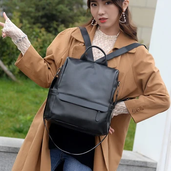 2020 nové retro vysokej kvality usne lady batoh študent školy taška módu batoh na zips cestovné lady batoh