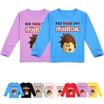 2020 Nové Roblox 3D Oblečenie pre Deti Hru T-shirt Deti Bežné Star Tričko Deti Chlapcov Dievča Topy s Dlhým Rukávom Cartoon Čaj