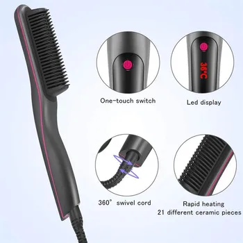 2020 nové rovné vlasy, hrebeň, negatívne ióny multifunkčné automatické styling hrebeňom, anti-scalding elektrické curling stick, napríklad vibrato