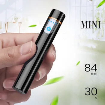 2020 Nové Tenké Plnenie Cigariet Zapaľovač Kovové Usb Zapaľovače Nabíjateľná Elektrický Zapaľovač Vetru Kvalitné Strojčeky Pre Mužov