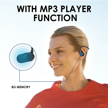 2020 Nové V31 Kostné Vedenie Headset IPX8 Vodotesné Slúchadlá Bluetooth 5.0 HIFI Nepremokavé Plávanie Vonkajšie Športové Slúchadlá