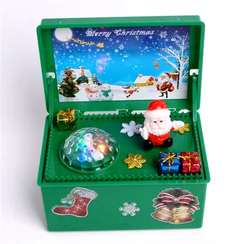 2020 Nové Veselé Vianočné Prekvapenie Darčeky Elektrické Santa Claus Žiariaci Vianočný Music Box Dovolenku Dekorácie Deti Hračky, Darčeky