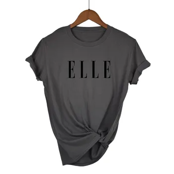 2020 nové vo vnútri tričko T-shirt pre ženy časopisu ELLE Harajuku štýl tlače periférne ženy šaty, topy