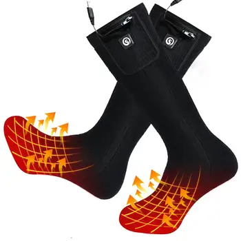 2020 Nové Zimné Teplé Nabíjateľná Elektrické Vyhrievané Ponožky 7.4 V 2200mAh Batérie Powered Tepelnej Ponožky pre Kempovanie Turistika na Koni