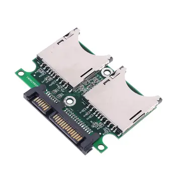 2020 Nový 2 Dual Port SD SDHC MMC RAID SATA Adaptér Prevodník s Krytu Prípade pre Všetky Kapacity SD Karty Univerzálny Vysoko Qual