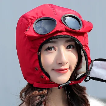 2020 Nový, originálny dizajn a módne teplá čiapka zimná unisex čiapky pre ženy, deti nepremokavá kapucňa klobúk s okuliare cool kukla hot