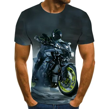 2020 nový racer grafické T-shirt 3D punk štýl pánske T-shirt letné módne topy motocykel T-shirt pánske plus veľkosť streetwear