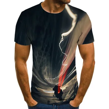2020 nový racer grafické T-shirt 3D punk štýl pánske T-shirt letné módne topy motocykel T-shirt pánske plus veľkosť streetwear