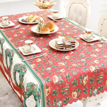 2020 Nový Rok Vianočné Ozdoby Obrus Domácej Kuchyne, Jedálenský Stôl Handričkou Obdĺžnikový Strany Tabuľka Kryt Vianočné Ozdoby