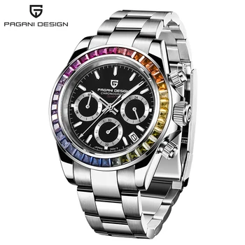 2020 PAGANI DIZAJNU Značky Luxusné quartz Hodinky hodinky mužov z Nehrdzavejúcej Ocele 100mm Nepremokavé Módneho priemyslu Relogio Masculino