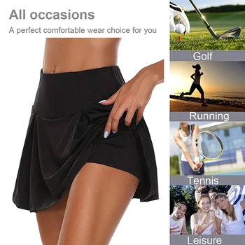 2020 Priedušný a rýchlo sa odparujúci dámske športové tenisové jogy sukne, šortky, fitness, bedminton šortky bielizeň krátke sukne