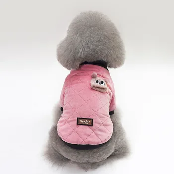2020 Psa Oblečenie Zimné Bavlna Teplý Kabát Teddy Bišonika psa koberčeky bunda pre Malé Psy Šteňa Psy domáce Zvieratá Zahustiť Pet Oblečenie