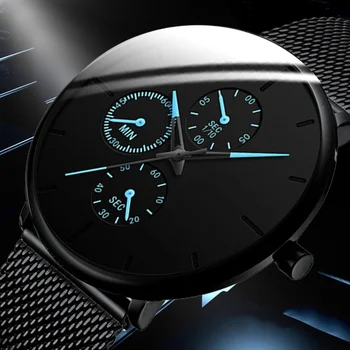 2020 pánske módne hodinky pánske business bežné ultra-tenké hodinky pánske nehrdzavejúcej ocele oka pásu quartz hodinky hodiny