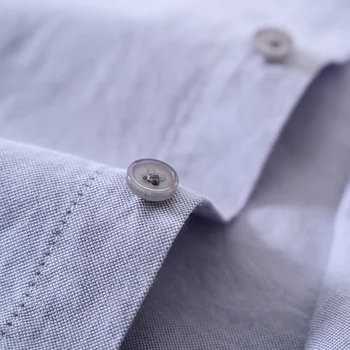 2020 s Dlhým rukávom bielej bavlny značky tričko mužov módne košele pre mužov jar bežné tričko pánske pevné pohodlné tričká muž