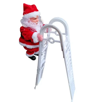 2020 Santa Claus Lezenie Rebríky Elektrické Santa Claus Bábiky Hračky Vianočný Stromček Visí Ozdoby Na Stenu, Dekorácie, Darčeky Pre Deti