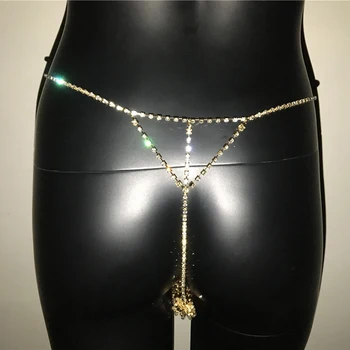 2020 Sexy Crystal Telo Reťaze Šperky Pás Strapec Nohavičky pre Ženy Bielizeň Remeň Brucho Strany Reťazca Príslušenstvo Šperky