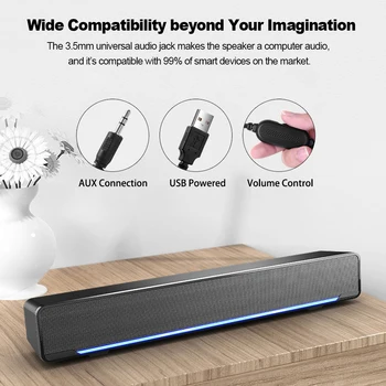 2020 Soundbar Drôtové a Bezdrôtové Bluetooth 5.0 Reproduktor pre TV soundbar s subwoofer Bezdrôtová Zvuk Bar Pre TV prenosné