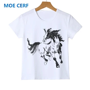 2020 Top Tees cool kluk t shirt Nový Príchod Jednorožec kôň dieťa tričko Lietajúci Kôň Chlapec Dievča značka Oblečenia Dieťa t-shirt Y14-18