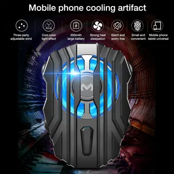 2020 Univerzálny Mobilný Mobilný Telefón Chladnejšie LED Telefón Chladiča Chladiaci Ventilátor Podsvietenie displeja Pre iPhone XS MAX/XS/XR/8/7/6 Huawei Samsung