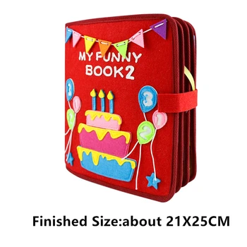 2020 urob si sám Cítil Handričkou Pokojnej Knihy Montessori Moje Vtipné Knihy Non-hotové Ručne Obrázkové Knihy, Detské Špeciálne Narodeninové Darčeky Pre Deti