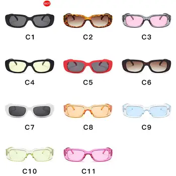 2020 Vintage Malé Námestie, Slnečné Okuliare Ženy Značky Dizajnér Retro Jasné, Slnečné Okuliare, Obdĺžnik Slnečné Okuliare Žena Candy Farby Eyewears