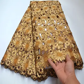 2020 vysoko kvalitné švajčiarske voile čipky vo švajčiarsku najobľúbenejšie Celoplošný Očko Otvory Afriky Suchá Bavlna čipky textílie na svadby