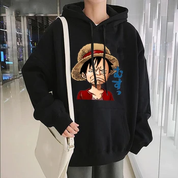 2020 Zimné Harajuku Pár Mikina Roztomilý Kreslený Anime Jeden Kus Tlač Ženy/muži Hoodies Streetwear Módy Pulóvre Coats