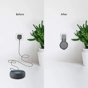 2020 Zásuvky v Stene Mount Stojan Záves pre Alexa Echo Dot 3. Držiak Reproduktora Zvuk Box Držiteľ Plug Pracovné Miesto Uloženia Vnútorných