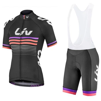2020 ŽENY LIV cyklistického tímu jersey 20D cyklistické šortky vyhovovali Ropa Ciclismo LADY lete rýchle suché PRO požičovňa Maillot oblečenie Nohavice