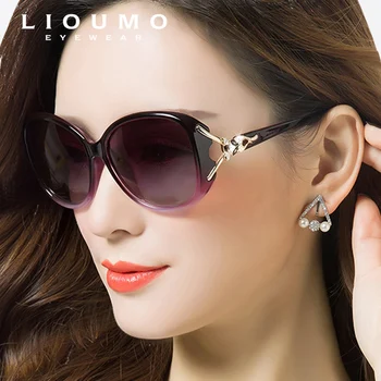 2020 Ženy, Polarizované slnečné Okuliare Retro Veľký rám luxusné Okuliare Lady Dizajn Značky Žena Nadrozmerné Okuliare Oculos de sol