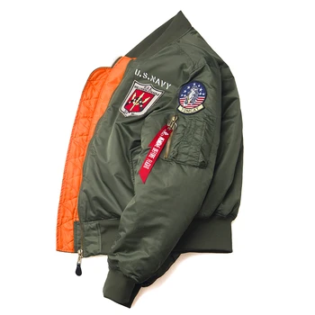 2020a/w zimné top gun bombardér letu varsity jacket taktické MA-1 vzdušných síl armády vintage pilot motocykel us navy pre mužov kabát