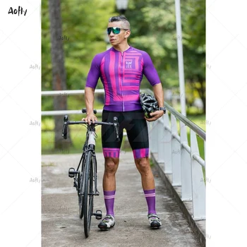 2020Kafitt pánske Cyklistické Oblečenie Jersey nohavice s Náprsenkou Sady Profesionálne Cyklistické Oblečenie Priedušná Ísť ProShorts Rukáv tričko 20D Gél Pad